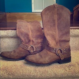 Frye wyatt harness boot.